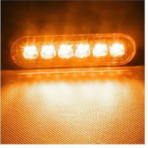 Achterlichten Achter 12 V-24 V 6 LED SUV Truck Auto Zijmarkeringslichten Signaal Rem Achter Waarschuwing Achterlicht lichtbalk 2/4/10 Stuks Achterlichten Van Aanhanger (Maat : 10pcs Orange)