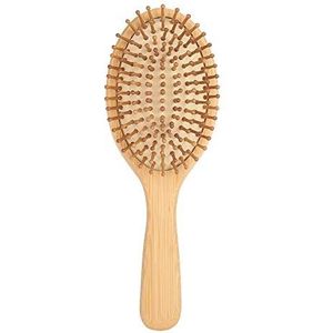 Houten Haarborstel Bamboe Varkenshaar Krullend Antistatisch Board Luchtkussenkam Haarmassageborstel voor het ontwarren van Dik Dun Fijn Recht