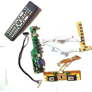 Voor M190E5-L0B/L0C T.V53 controller board 4CCFL 30Pin LVDS lcd display panel Remote+Inverter+toetsenbord VGA HDMI AV USB RF DIY kit (M190E5-L0C)