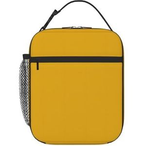 MYGANN Mosterd Geel Unisex met Afneembare Draagbare Webbed Geïsoleerde Lunch Tas voor Werk Reizen Camping