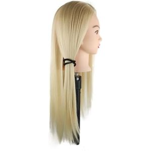 60cm steil haar oefenhoofd for kappersopleiding, make-up, haarvlechten, for salon, kappersstylingtools(613 without stand)