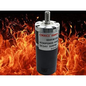 6 0PG60S High Power High Torque Low Speed Shaft Diameter 12mm DC 12V 24V geborsteld planetaire tandwielmotor,Gebruik Duurzaam(50rpm,24V)