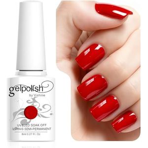 Vishine Semi-permanente nagellak, soak-off gellak, uv/led, manicure, 8 ml, oranje (1331)