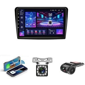 9-inch Touchscreen Autoradio Met Bluetooth Autoradio Voor Skoda Superb 2 B6 2008-2015 Plug en Play Android 14 2Din Autoradio Radio Android Automatische Bluetooth USB RVC SWC(NF-7 4G WIFI 8G+256G)