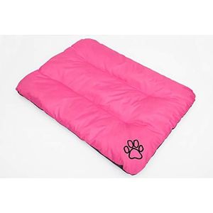 HobbyDog hondenmatras slaapplaats hondenbed dierbed hondenkussen kattenbed, 2 - XL 100 x B 70 x H 8 cm, roze