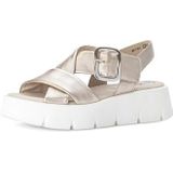 GABOR - Sandaal - Beige - Met Plateau - Open Toe - Middelhoge Hak