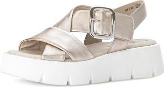 GABOR - Sandaal - Beige - Met Plateau - Open Toe - Middelhoge Hak