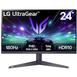 LG 24GS50F-B PC-monitor 60,2 cm [23.7] 1920 x 1080 pixels Full HD LCD Zwart (VA 24IN 1920 x 1080 1MS 16:09 - HDMI X2 DisplayPort Headphone)