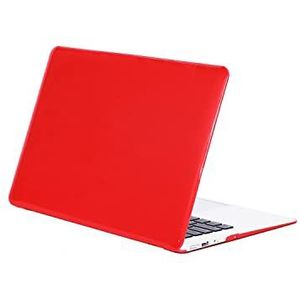 Beschermhoes Transparante Laptop Case Compatible with M2 2023 2022 MacBook Air 13 inch Model A2681, Snap on Slim Hard Shell Case Cover, Volledige Beschermhoes Tablet Slim Cover Shell (Color : Rosso)