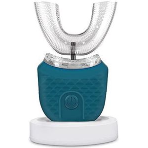Ultrasone automatische tandenborstel, 360 ° elektrische tandenborstel, tandenbleekborstel, draadloos opladen, tandenborstel, U-vormige sonische elektrische luie tandenborstel voor kinderen,