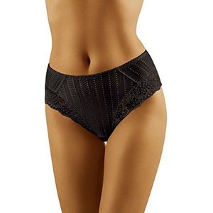 WOLBar Kanten slipje voor dames, WB39, zwart, L
