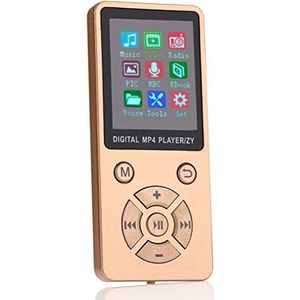 Macabolo MP4-speler, Mini Lcd scherm MP4 Media Player Ondersteuning 32G TF-kaart Ultra dunne Mp4-speler met FM E-book