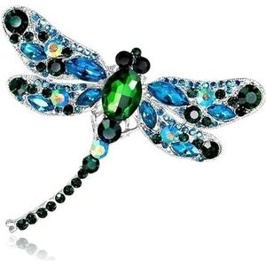 Fashion Crystal Broche, Insect Rhinestone Broche, Dragonfly Broche Pin, Cute Rhinestone Broche, Ladies Party Wedding Gift