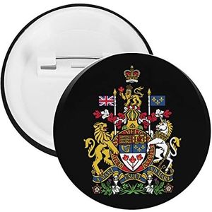 Canada Nationale Embleem Ronde Knop Broche Pin Leuke Blik Badge Gift Kleding Accessoires Voor Mannen Vrouwen