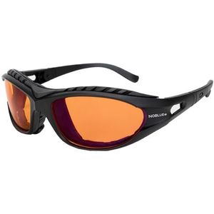 NOBLUE Bril voor gamers, blauwlichtfilterbril speciaal voor gamers, blauwlichtfilterbril voor de avond, oranje computerbril met blauwlichtfilter, 100% blauw licht bescherming voor gaming en