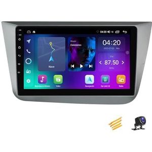 ZARAPLUS Android 13 Autoradio Multimediaspeler Met Navigatie Compatibel Met Seat Altea 2004~2015 9 Inch Touchscreen Autoradio Voor 4G/WIFI/FM/SWC/DSP/Android Auto/Carplay,NF1