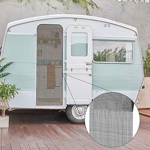Bestlivings draadgordijn (56x185cm), voor caravan, camping, ideaal voor caravan/camper als deurgordijn