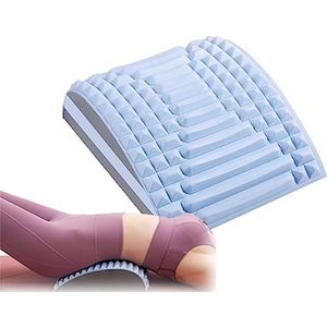 Refresh - Neck & Back Stretcher, Back Neck Cracker for Lower Back Pain Relief, Lumbar Soothing Device, Waist Massage Relaxation Yoga Stretcher (Color : Blue)