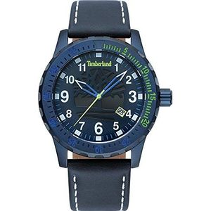 Timberland Heren analoog kwarts horloge met lederen armband TBL15473JLBL.03