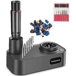 Nagelvijl elektrisch, 30000 RPM elektrische manicureboorset, nagelboormachine, nagelvijlschuurmachine, manicuresnijder, professionele accessoires en gereedschappen for nagels