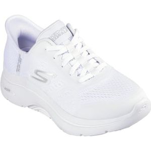 Skechers Dames GO Walk Arch FIT 2.0 Valencia Sneaker, Wit, 5.5 UK, Wit, 38.5 EU