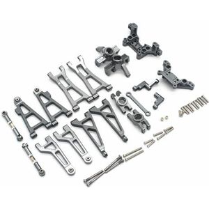 IWBR Draagarm Stuurblok Set Fit for MJX Hyper Go 16207 16208 16209 16210 H16 1/16 RC Auto Upgrade onderdelen Kit (Size : grey)