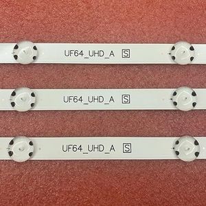 LED-achtergrondverlichtingsstrip (3) for tv UF64_UHD_A 43UH603V 43UH610V 43UF6407 43UH620V 43UH619V 43UF6409 43UH6030 43UF640 43UF640V 43LH604V(3pcs 8LED 1 TV)