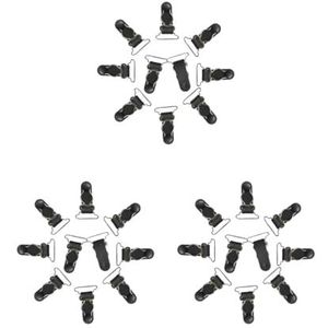 3 Set Vrouwen Been Jarretellegordel Punk Goth Dij Bretels Kousen Riem 26mm Zwart