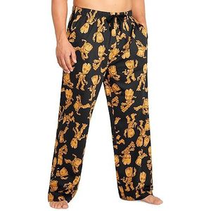 Marvel Avengers pyjamabroek voor heren, lang, comfortabele pyjamabroek, cadeaus voor mannen en tieners, zwart/bruin groot, M