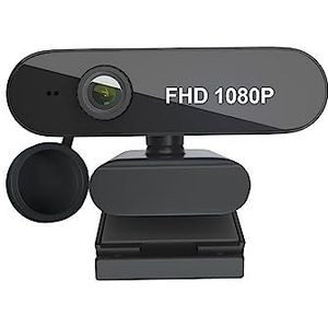 Webcams, 1080P USB Webcam Groothoek Ruisonderdrukking for PC Laptop Videoconferentie Online Studie Live Boardcast Webcam Camera