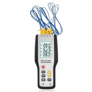Datalogger Contactthermometer, digitaal thermoelement, temperatuurmeter, datalogger (HT-9815+Thermocouple+probe4)