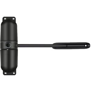 Gedotec - Veer-deursluiter - Zwart - Automatische Deursluiter voor Tuinpoort - Massief Staal