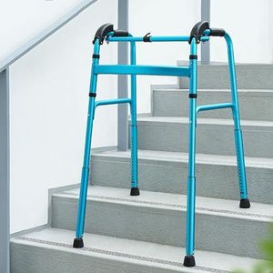 Volwassen wandelaar, trapbeklimming Assist Walker Klimmen Trappen Aluminium Vouwen Wandelen Frame Wandelen Mobiliteit Hulp voor Ouderen Gehandicapte hulpwandelaar