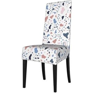 KemEng Grote gekleurde stippen op een witte achtergrond, stoelhoezen, stoelbeschermer, stretch eetkamerstoelhoes, stoelhoes voor stoelen