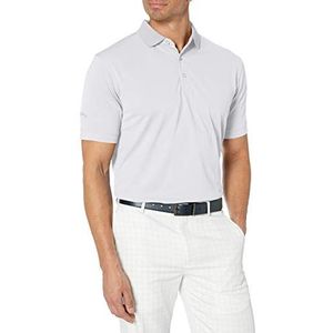 Callaway Opti-Shield Ottomaanse golfpoloshirt met korte mouwen voor heren, Wit, M