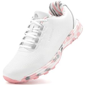 SDEQA Golfschoenen Dames Spikeless Golfschoenen Outdoor Waterdicht voor Golfers Sneakers Grote Maat,A,36 EU