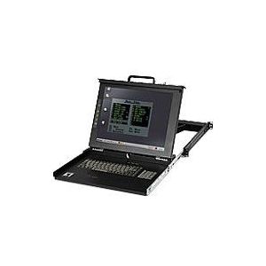 LevelOne KVM-0115US 15 inch TFT Rackmount Console incl. keyboard, touchpad, US-american layout