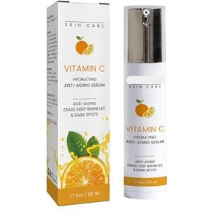 Vitamine C Hydraterend Anti-Rimpel Serum - Verhelderende En Voedende Huidessence, Vermindert Fijne Lijntjes, Egaliseert De Huidteint, Diepe Hydratatie(1PCs)