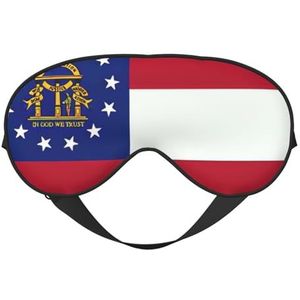 sttung Georgia State Flag Print Travel - Friendly Sleep Soft Eye Mask: Compact, lichtgewicht, verstelbare riem