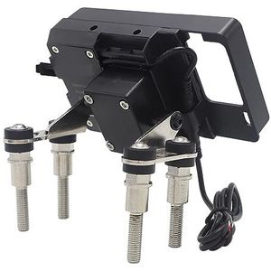 Telefoon Navigatiebeugel Voor BMW Voor F750GS Voor F850GS Voor F800GS Voor F700GS Voor R1200R 12mm Mobiele Telefoon Navigatie Beugel USB Telefoon Opladen GPS-navigatiebeugel (Maat : C)
