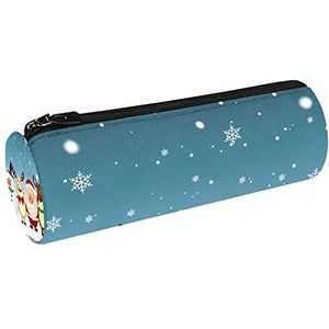 Kerstbal Kerstboom Grijs Houten Textuur Canvas Pen Etui Portemonnee Cosmetische Make-up Tas voor Student Briefpapier School Kantoor Opslag, Multi#09, 20x6.3cm/7.9x2.5in, Potlood gevallen