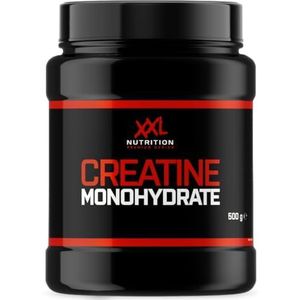 XXL Nutrition - Creatine Monohydraat - Supplement voor Spieropbouw & Prestaties, Vegan Creatine Monohydrate 100% - Poeder - Orange Sinaasappel - 500 Gram