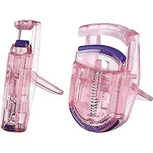lash curllers, eyelash applicator tool wimper curler mini pink shiny partial lash curler lash curling tool voor beginnende professionele 2 stks