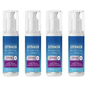 100ml ESTRO-GEN Crème Natuurlijke Bioidentieke Menopauze Relief Balance - PROVITALISEER VOOR Vrouwen (4 Fles)