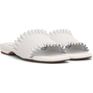 Jessica Simpson Camessa platte sandaal voor dames, Helder Wit, 36.5 EU