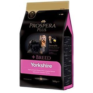 Prospera Plus voer honden ras Yorkshire Terrier Yorkshire Superpremium kip en rijst - 500 g