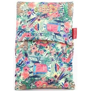 Thermozak voor de magnetron met lavendel, oranjebloesem of rozemarijn voor het aanbrengen van natuurlijke droge warmte van 100% Indiaas katoen (lavendel, S (23 x 15 x 2 cm met overtrek))