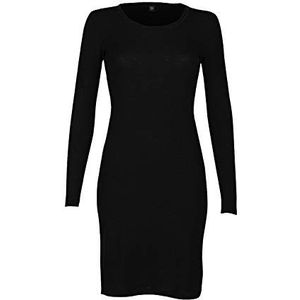 DILLING Nachthemd met lange mouwen voor dames - 100% BIO-merinowol Zwart 42