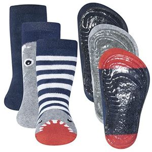 EWERS Sokken  enziaan / lichtgrijs / neonoranje / wit