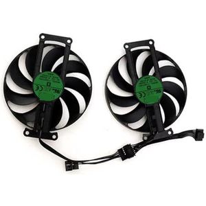 2 stuks grafische kaartventilator, T129215SU, PLA09215S12H voor ASUS voor DUAL voor RTX 3060Ti V2 voor MINI OC voor voor 3060 12GB voor Mini(T129215SU)